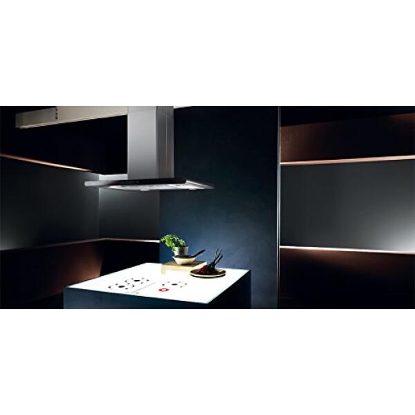 Elica GALAXY ISLAND BLIX/A/90X45 Cappa aspirante a isola Nero, Acciaio inossidabile 850m³/h - immagine 3