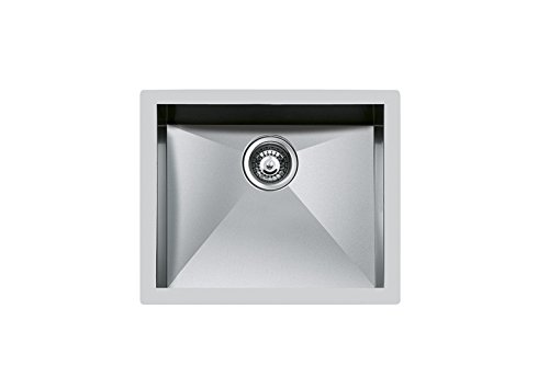 Foster-Quadra1V50x40FT-Lavello-ad-incasso-Rettangolare-Acciaio-inossidabile-B00O1ZDHJ6 Foster 1215050 Lavello Quadra