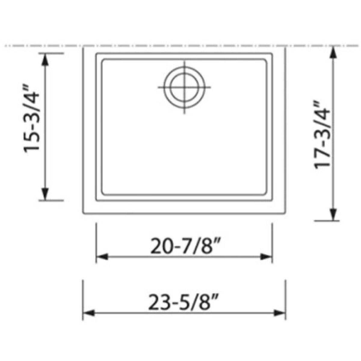 Plados lavello ONE 56-10 SOTTOTOP 58,4 x 45,7 cm lavabo da cucina in granito lavello - immagine 3
