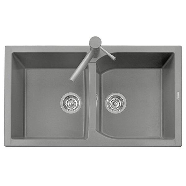 Lavello CX0862 PLADOS LINEA CORAX 86-20 a due vasche VARI COLORI - immagine 3